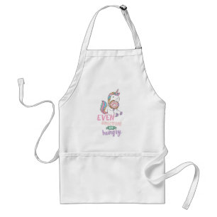 Hungry Unicorns Colorful Unicorn Art Cute Art Adult Apron