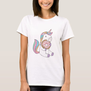 Hungry Unicorns Colorful Unicorn Art Cute Art T-Shirt
