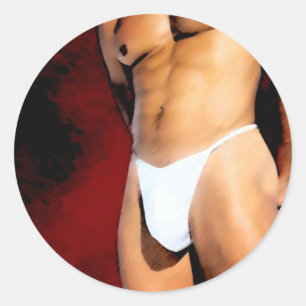 Hunk Classic Round Sticker