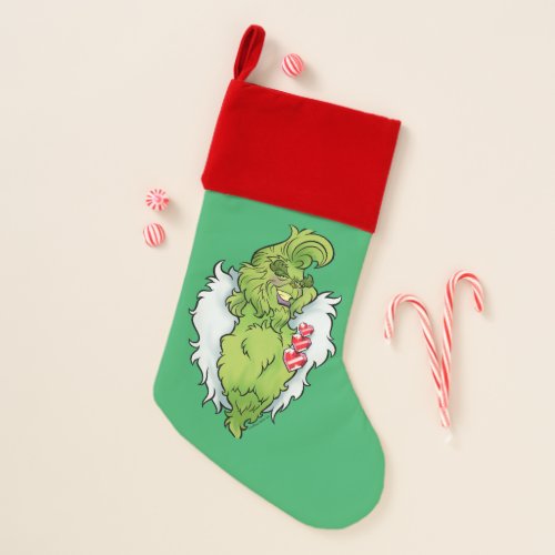 Hunk Green Monster Santa Stocking