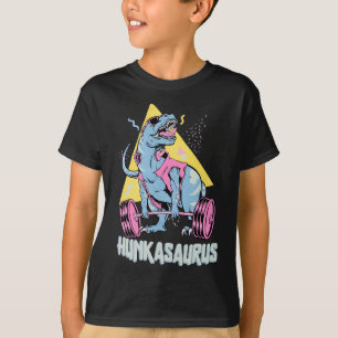 Hunkasaurus T Rex Dinosaur Funny Gym And Workout T-Shirt