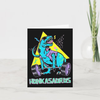 Hunkasaurus Weightlifting Bodybuilding Gym Workout Card