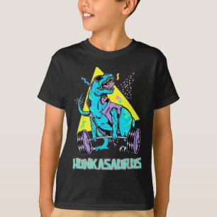 Hunkasaurus Weightlifting Bodybuilding Gym Workout T-Shirt