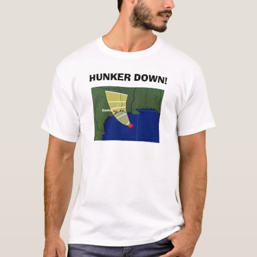 HUNKER DOWN WHITE T_Shirt
