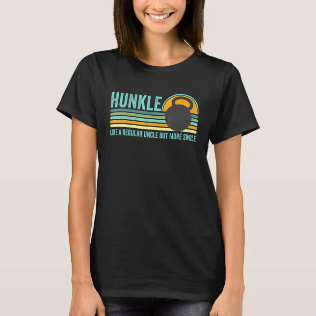 Hunkle Uncle Hunky Uncle Body Builder Swole Meme T-Shirt | Zazzle