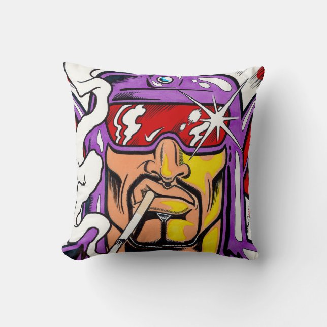 Hunkuloid™: Nocturno™/Face Throw Pillow (Front)