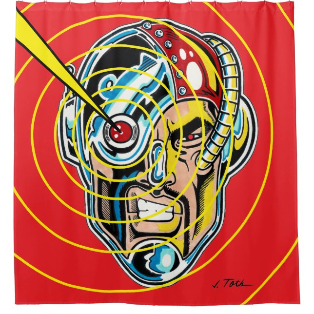 Hunkuloid™: RoboStud™ Shower Curtain (Front)