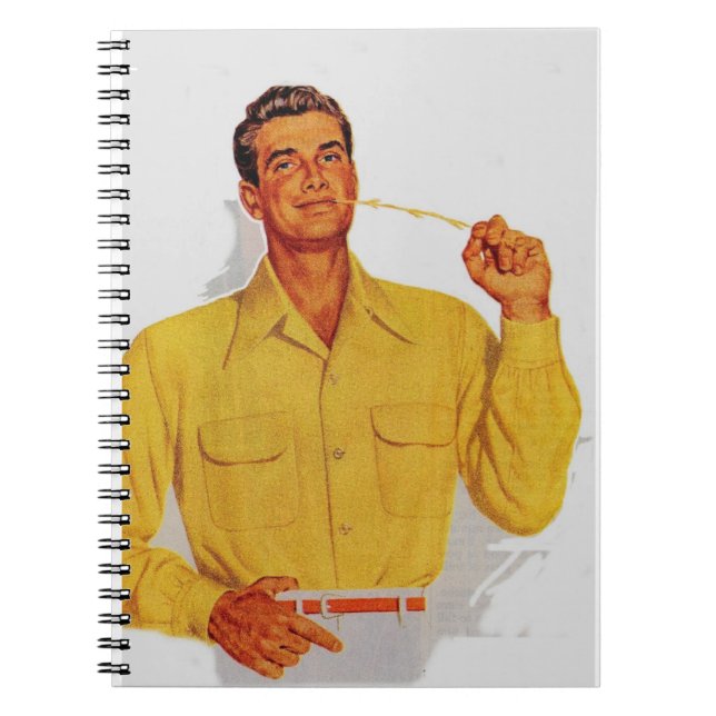 Hunky handsome hayseed notebook (Front)