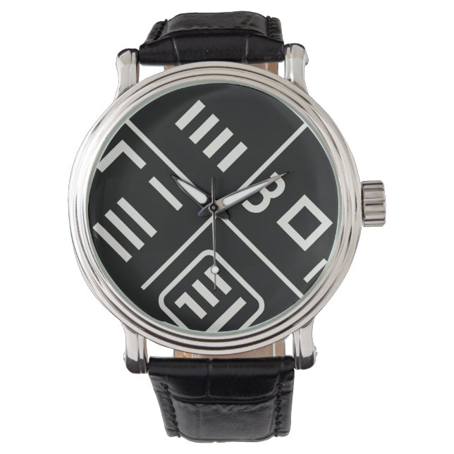 Hunminjeongeum – Korean Calligraphy Art" Watch (Front)