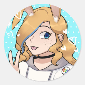 HunneBunn PFP Decal Classic Round Sticker