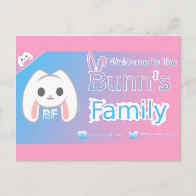 HunneBunn Postcard (Front)