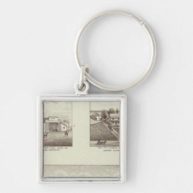 Hunsaker ranch, Woodville Keychain (Front)