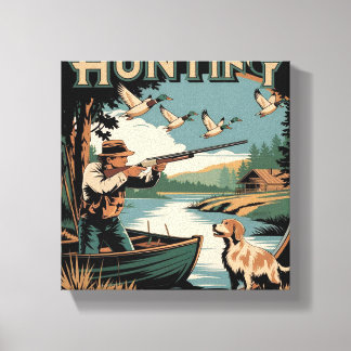 Hunt begin Adventure with Stretched Canvas Prints