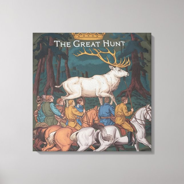 Hunt begin Perfect Ledge  Hunting Mome Canvas Print (Front)