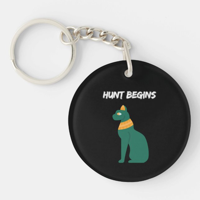 Hunt Begins Keychain (Front)