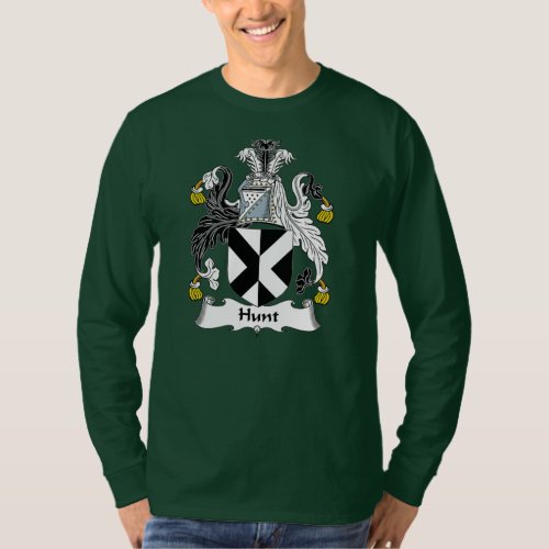 Hunt Coat of Arms Family Crest  T_Shirt