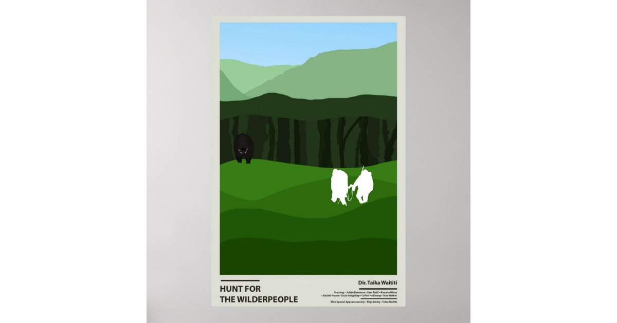 hunt for the wilderpeople poster Zazzle