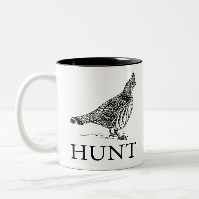 Hunt Grouse Two-Tone Coffee Mug (Left)