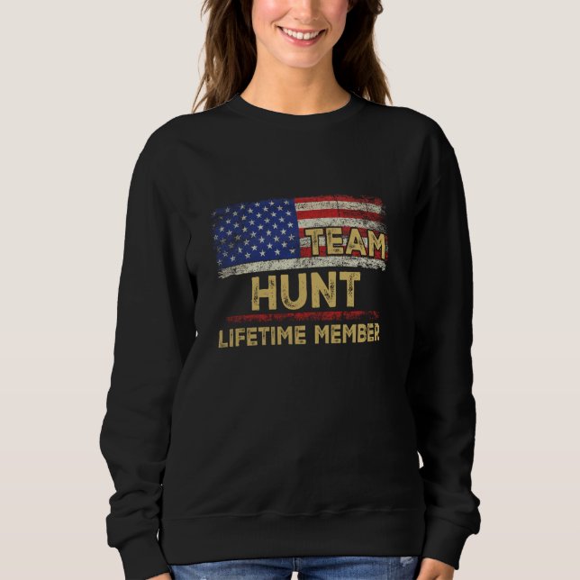 Hunt Last Name Shirt Team Hunt Lifetime Member (Front)