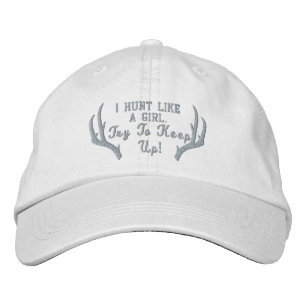 Hunt Like a Girl Pink Antler hat