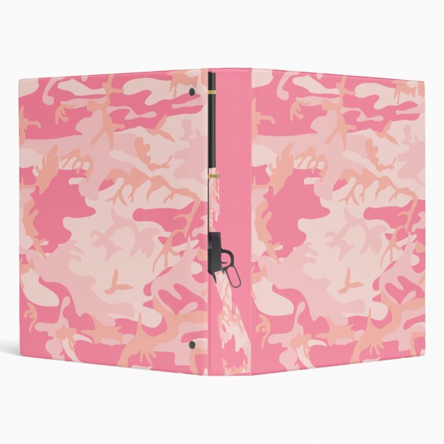 Hunt Like a Girl Pink Camo Rifle Binder (Background)
