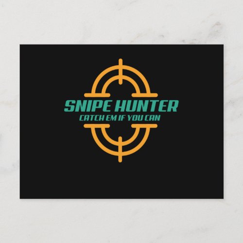 Hunt Snipe Hunter Hunting Postcard