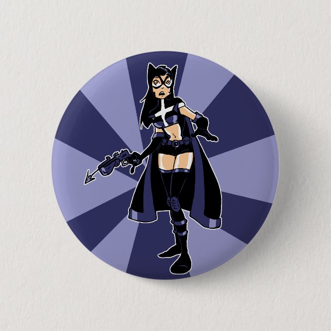 Hunt the night pinback button (Front)