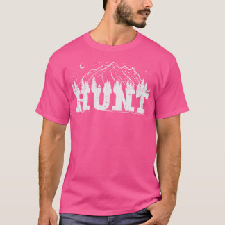 Hunt Trees Mountain Wildlife Hunting Archery Hunte T-Shirt