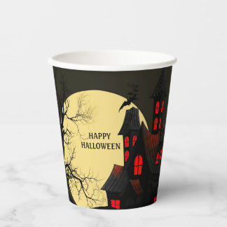 Hunted House Full Moon Paper Cups