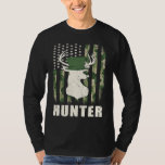 Hunter American Flag Camo St Patricks Day Cool Dee T-Shirt