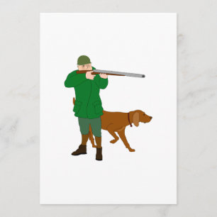 Hunter And A Dog Invitations