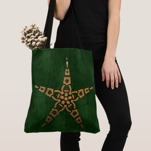 Hunter and Gold Celtic Tote Bag