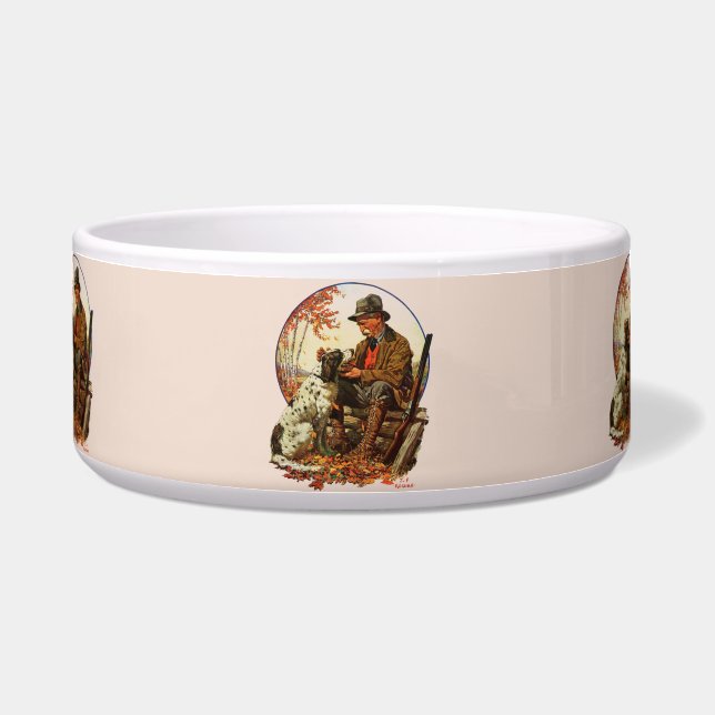 Hunter and Spaniel Bowl (Front)