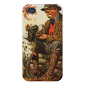Hunter and Spaniel iPhone Case (Back)
