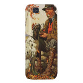 Hunter and Spaniel iPhone Case (Back Right)