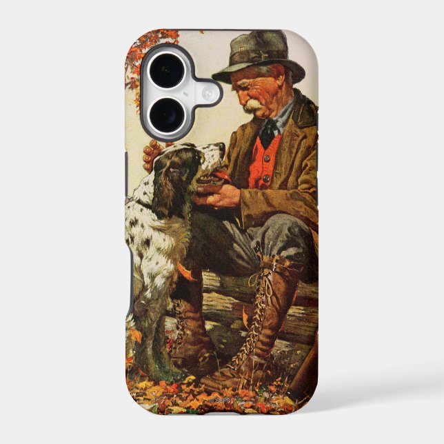 Hunter and Spaniel Iphone Case (Back)