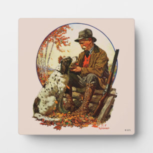 Hunter and Spaniel Plaque