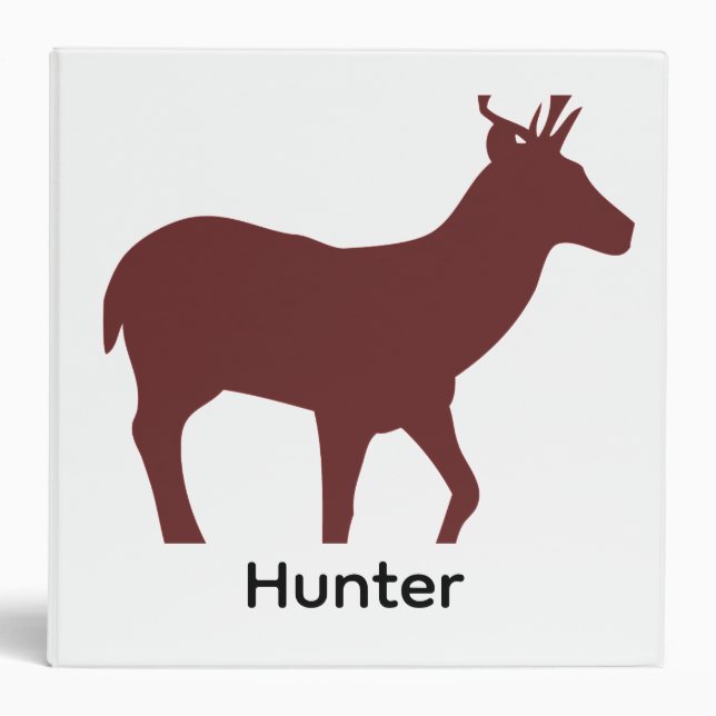 Hunter Animal Image 3 Ring Binder (Front)