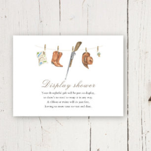 Hunter Baby shower Display shower Enclosure Card