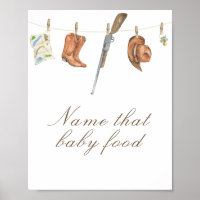 Hunter baby shower - name that baby food