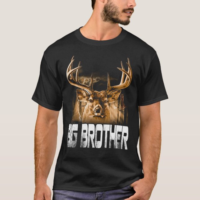 Hunter big Brother T-Shirt Funny Papa Hunting (Front)