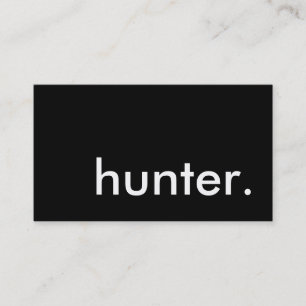 hunter. business card