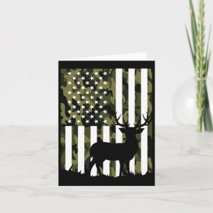 Hunter Camouflage Hunting Hunt Buck Elk American F Card