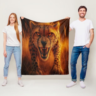 Hunter Cheetah Fleece Blanket