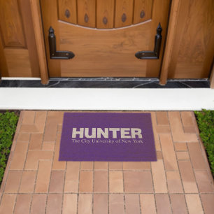 Hunter College CUNY Academic Logo Fiber Doormat