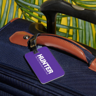 Hunter College CUNY Academic Logo Luggage Tag
