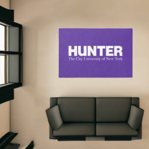 Hunter College CUNY Academic Logo Rug