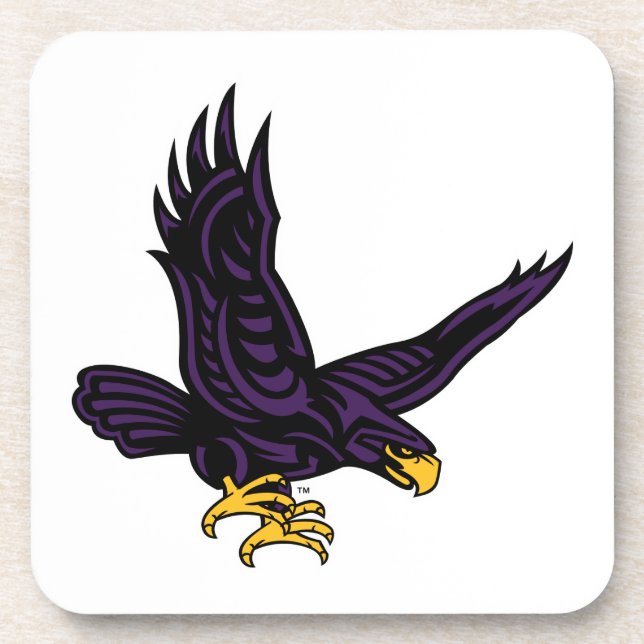 Hunter College Hawk Beverage Coaster (Front)