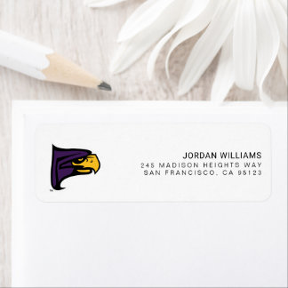 Hunter College Hawk Profile Mascot Label