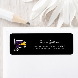 Hunter College Hawk Profile Mascot Label